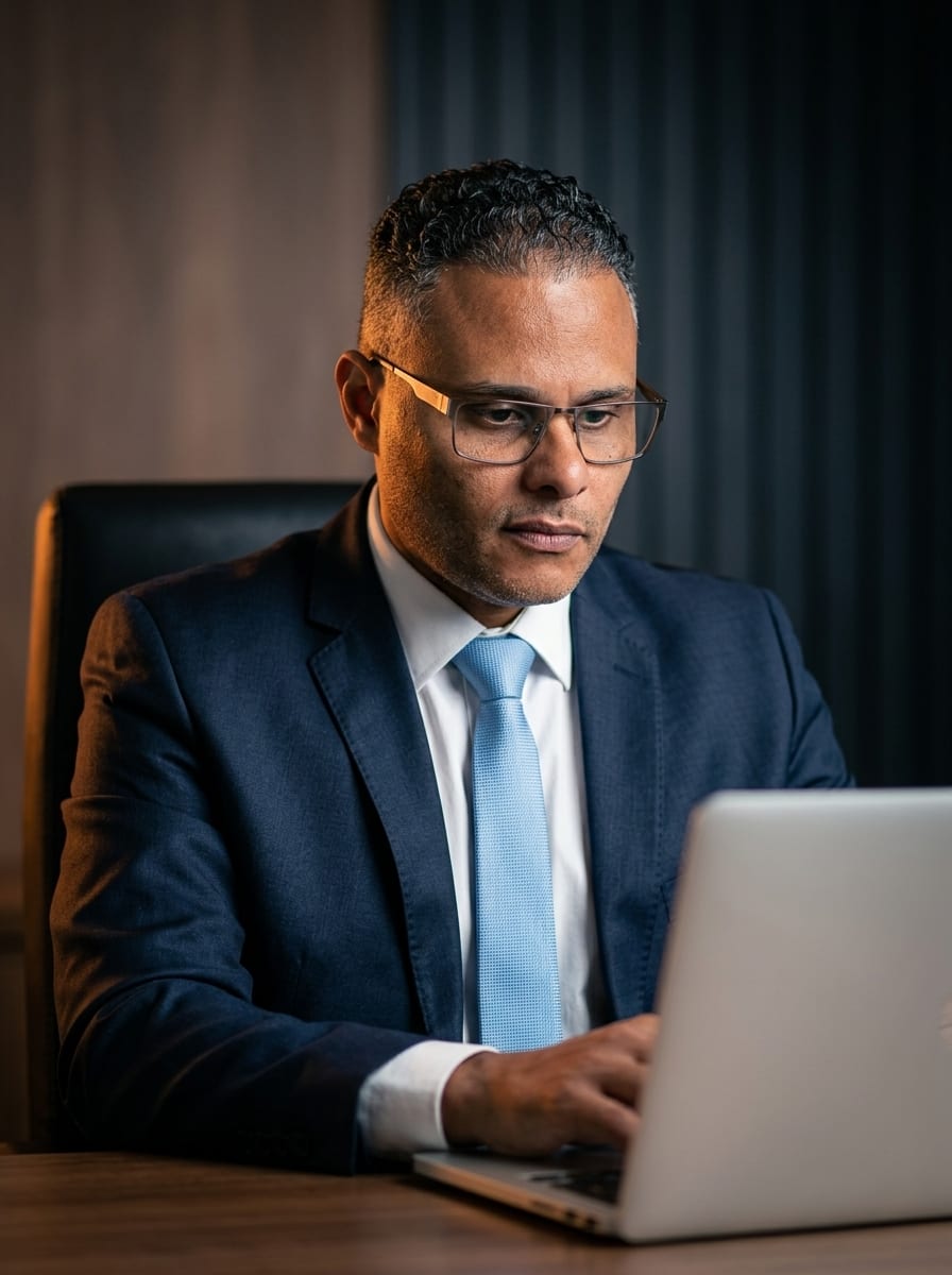 Dr. Kleber Madeira em seu escritório